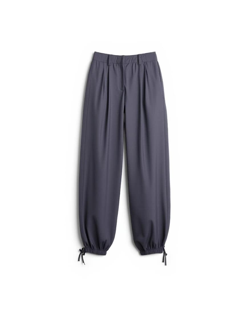 Topshop tailored balloon hem trouser in grey
