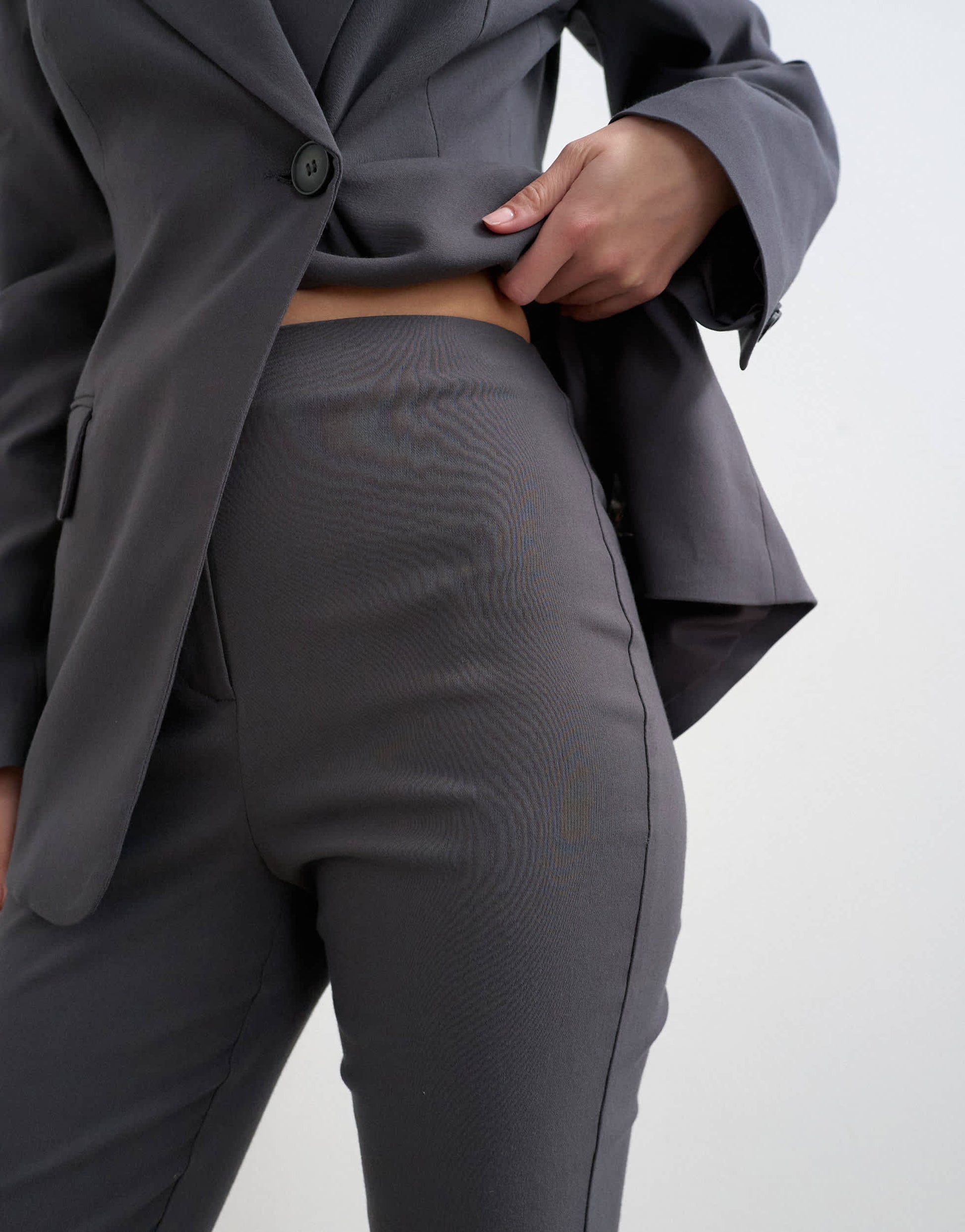 Topshop co ord bengaline capri in slate