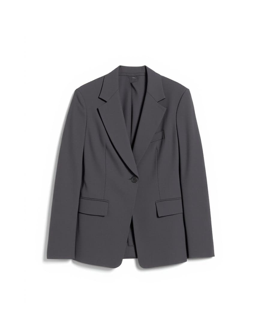 Topshop co ord clean cinched blazer in charcoal