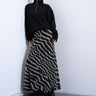 Jupe longue Topshop en maille imprimée zèbre multicolore