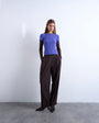Topshop tailored pleated ovoid trouser in pinstripe