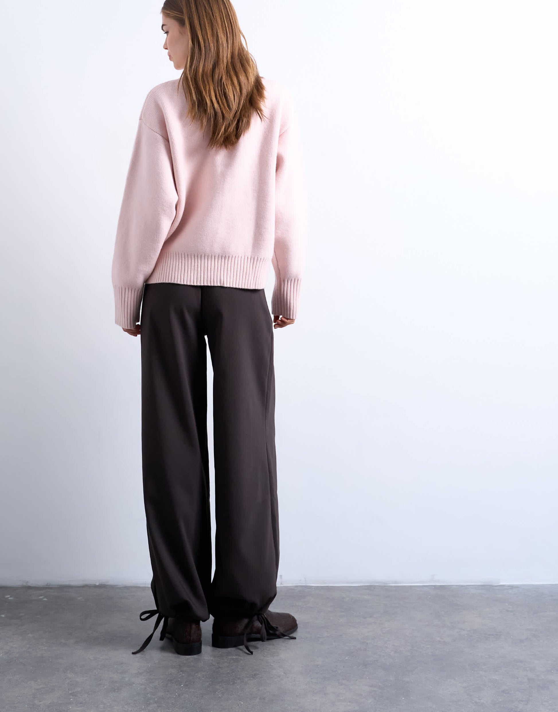 Topshop tailored balloon leg jogger in charocal