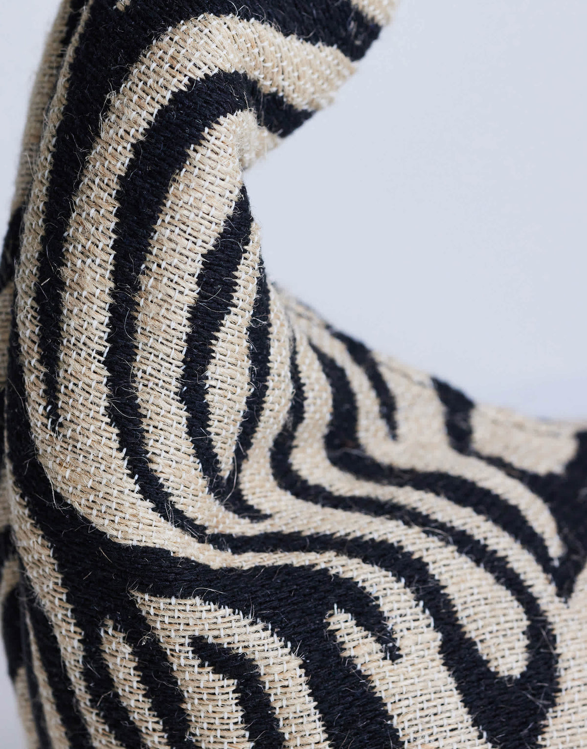 Topshop Giane medium canvas zebra scoop bag in black