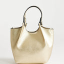 Topshop Gabbie grab bag small with detachable cross body strap in gold