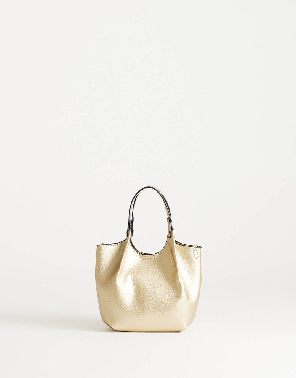Topshop Gabbie Grab Bag Small mit abnehmbarem Crossbody-Riemen in Gold