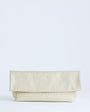 Topshop George oversized clutch bag in gold