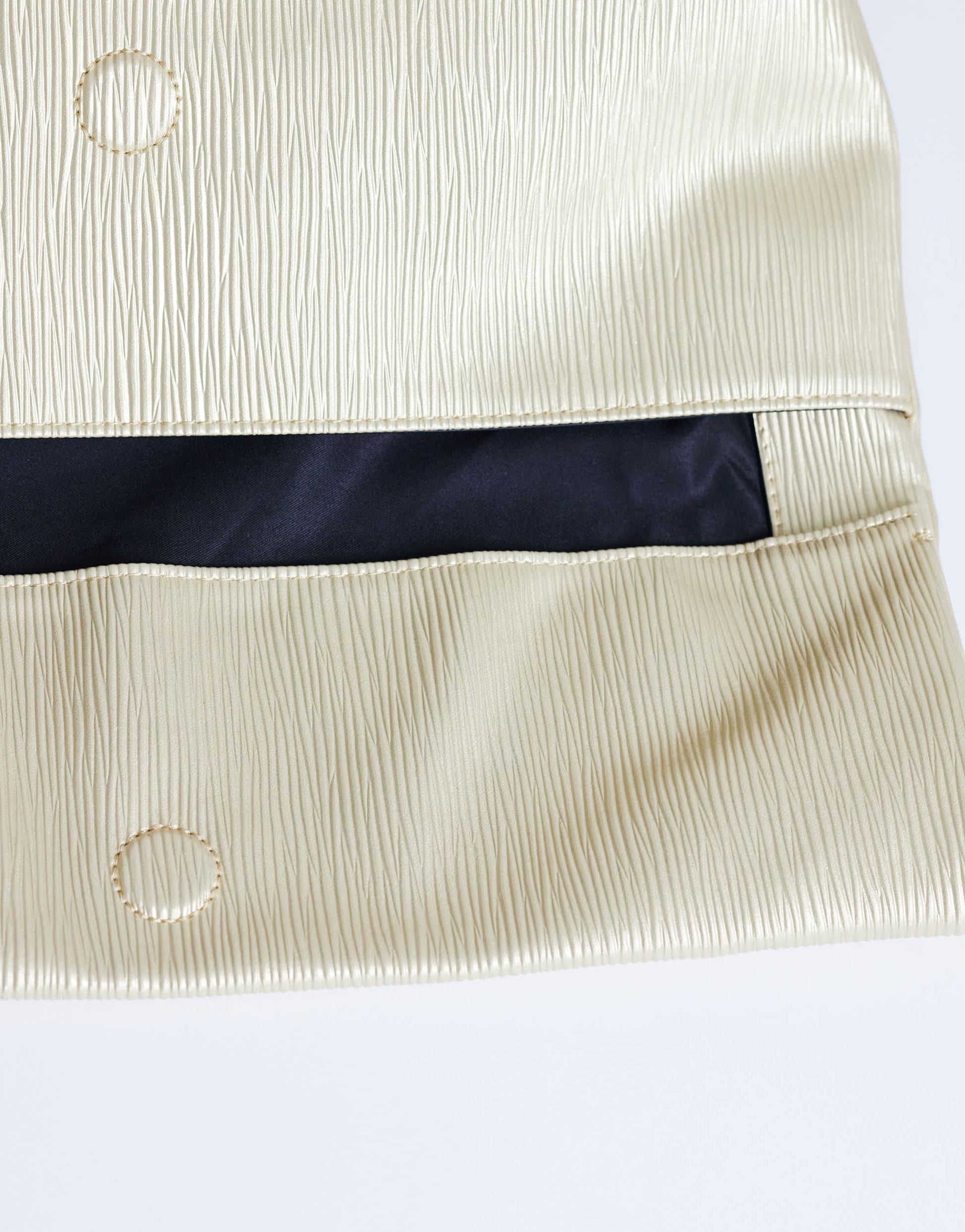 Topshop George oversized clutch bag in gold