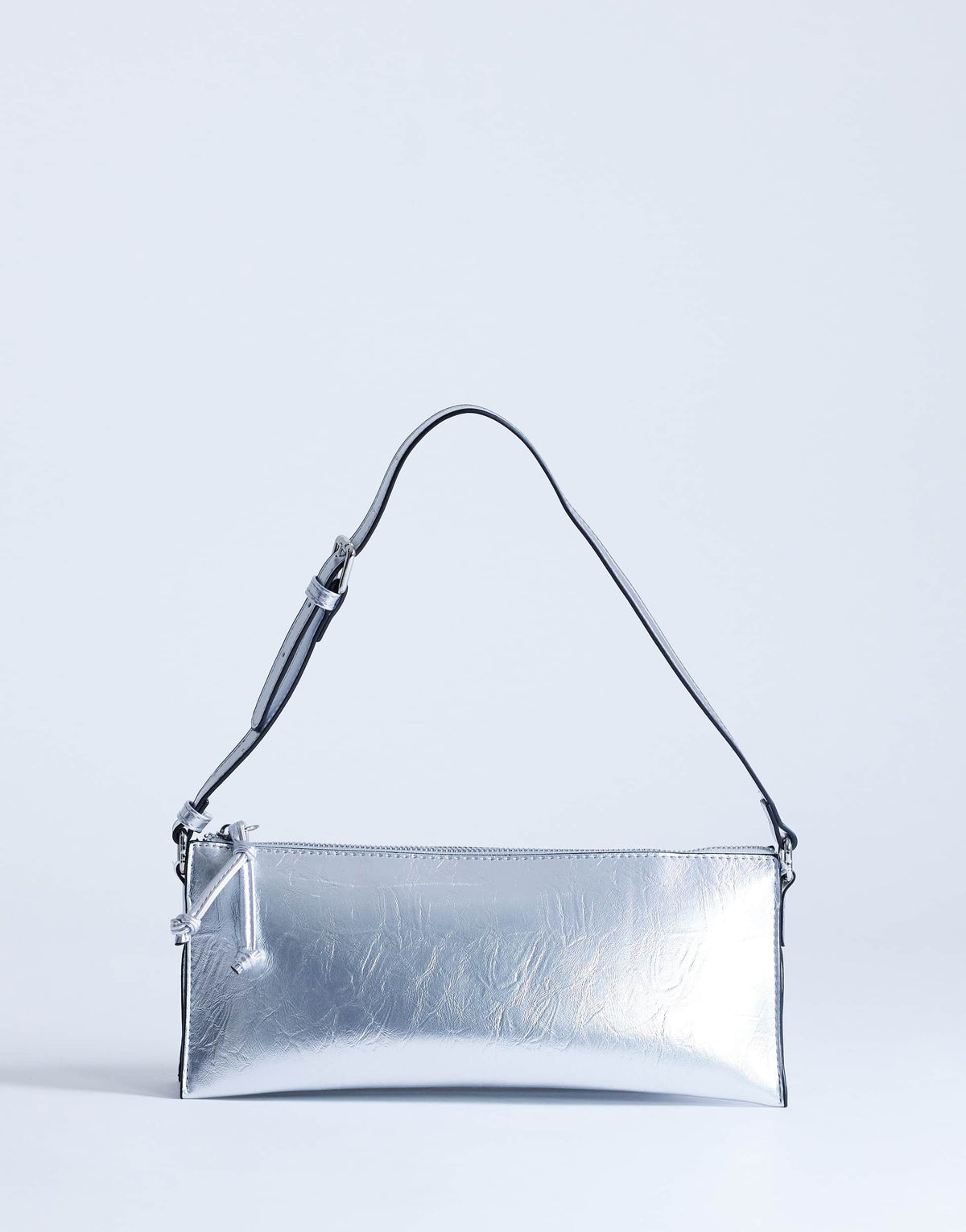 Topshop Simone shoulder bag in silver