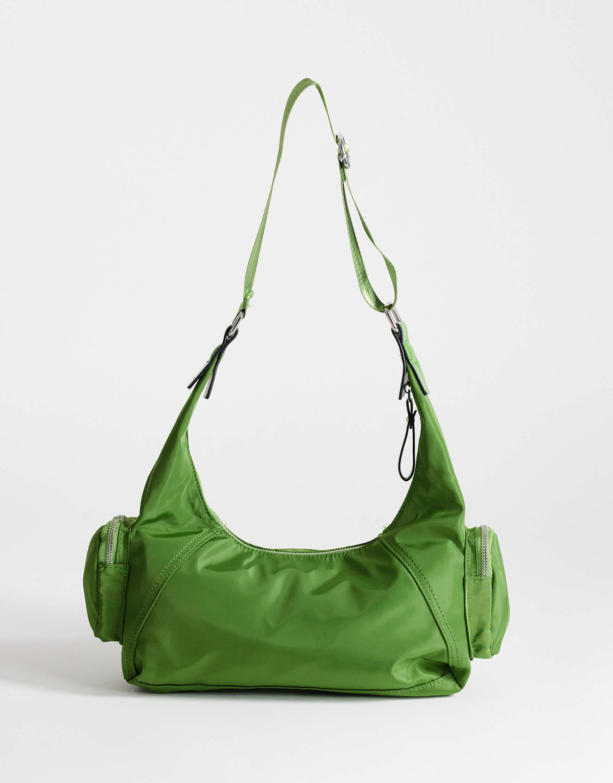 Topshop Cheryl medium nylon crossbody bag in green