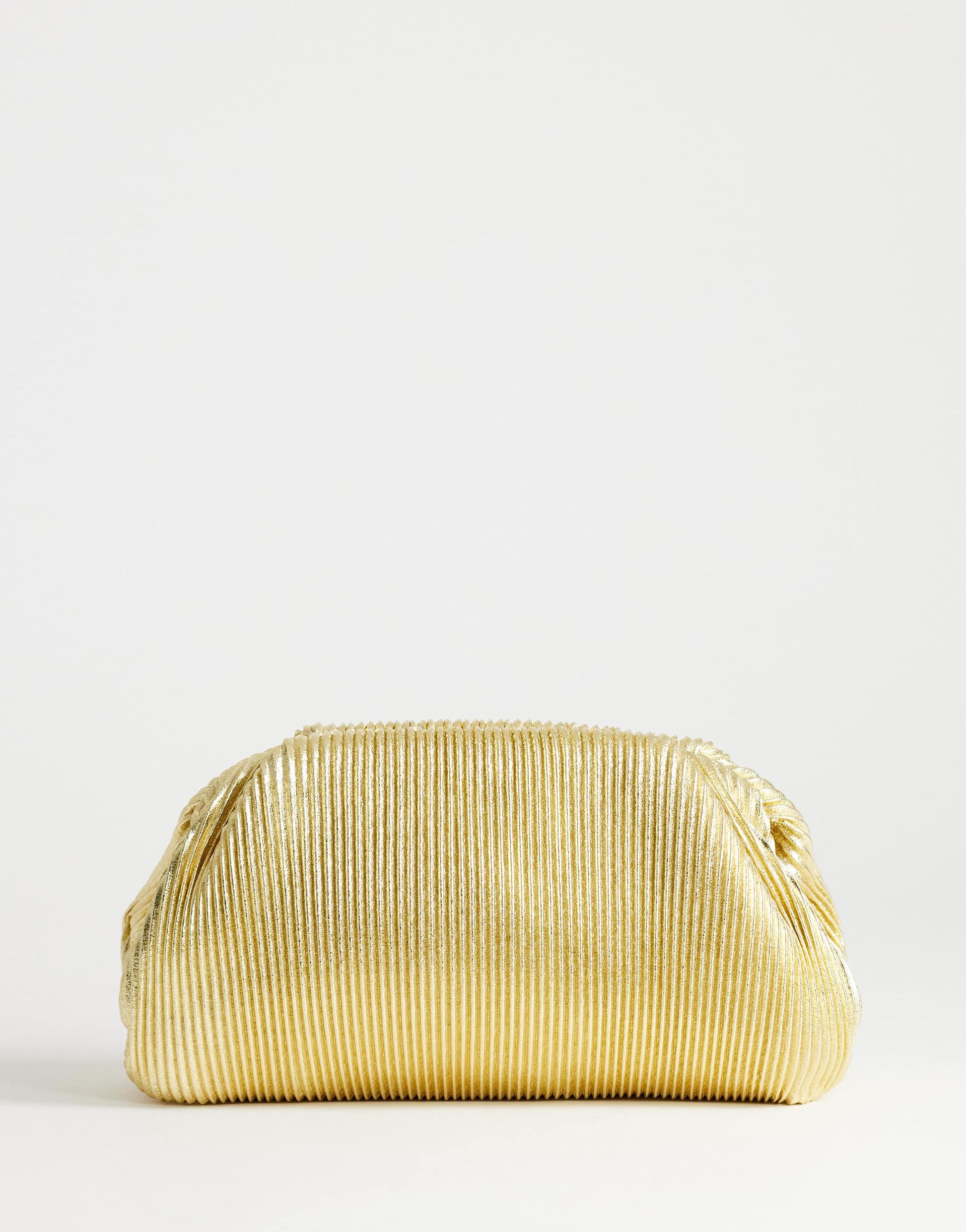 Topshop Golde medium clutch bag in gold