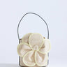 Topshop Gino straw flower grab bag in yellow