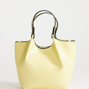 Topshop Gabbie grab bag small with detachable cross body strap in lemon