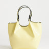 Topshop Gabbie grab bag small with detachable cross body strap in lemon