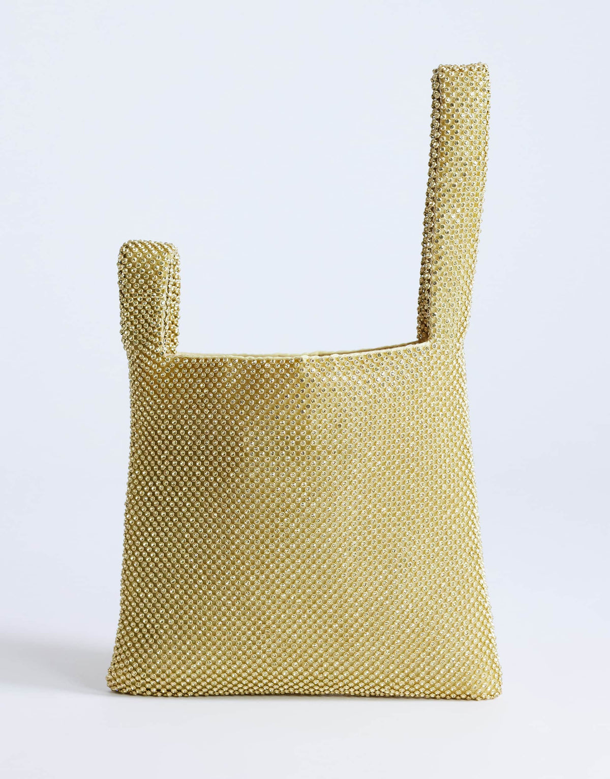 Topshop Gwyn embellished grab bag in gold