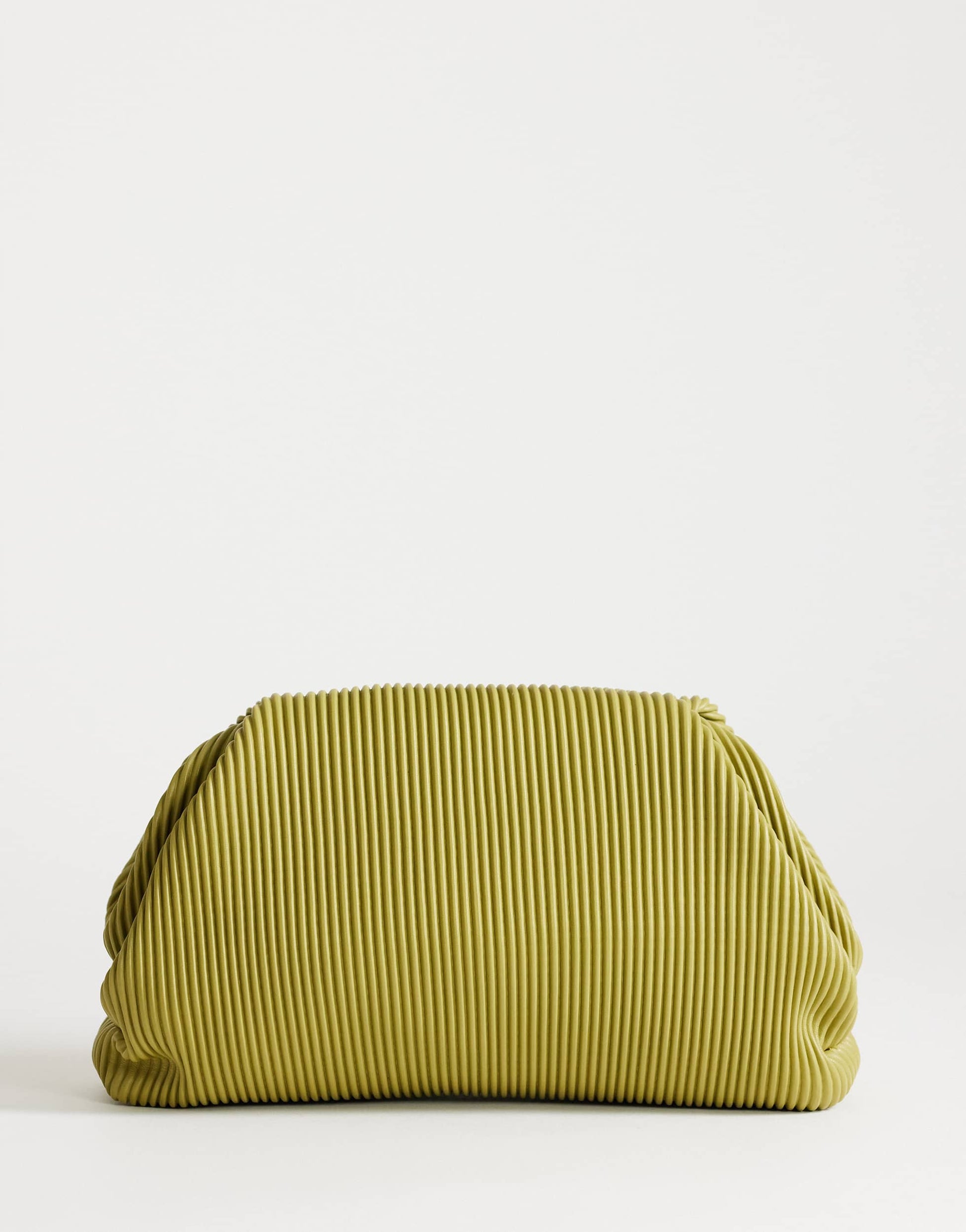 Topshop Golde medium clutch bag in green