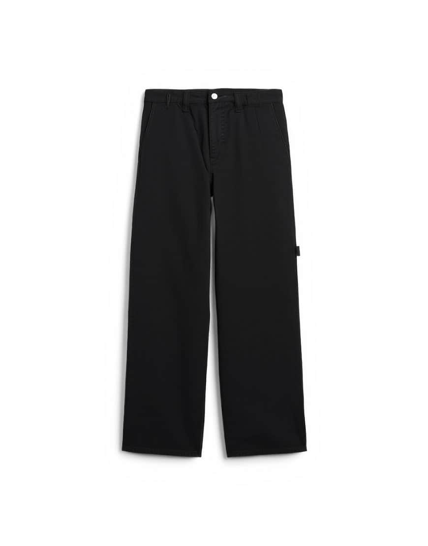 Topman barrel twill carpenter in black