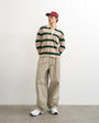 Topman baggy fit trousers with pleats in stone