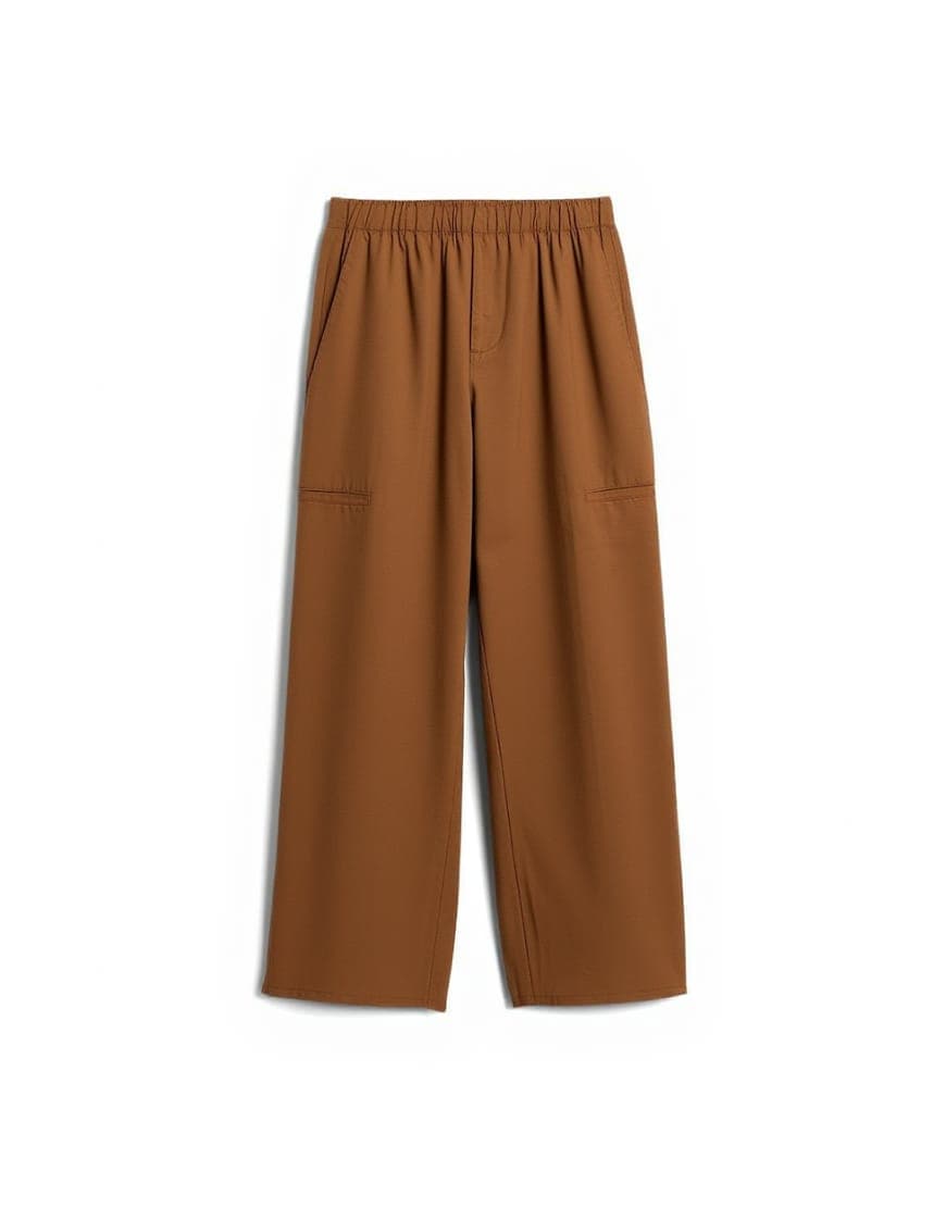 Topman baggy fit trousers with side pockets in brown
