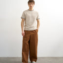 Topman baggy fit trousers with side pockets in brown