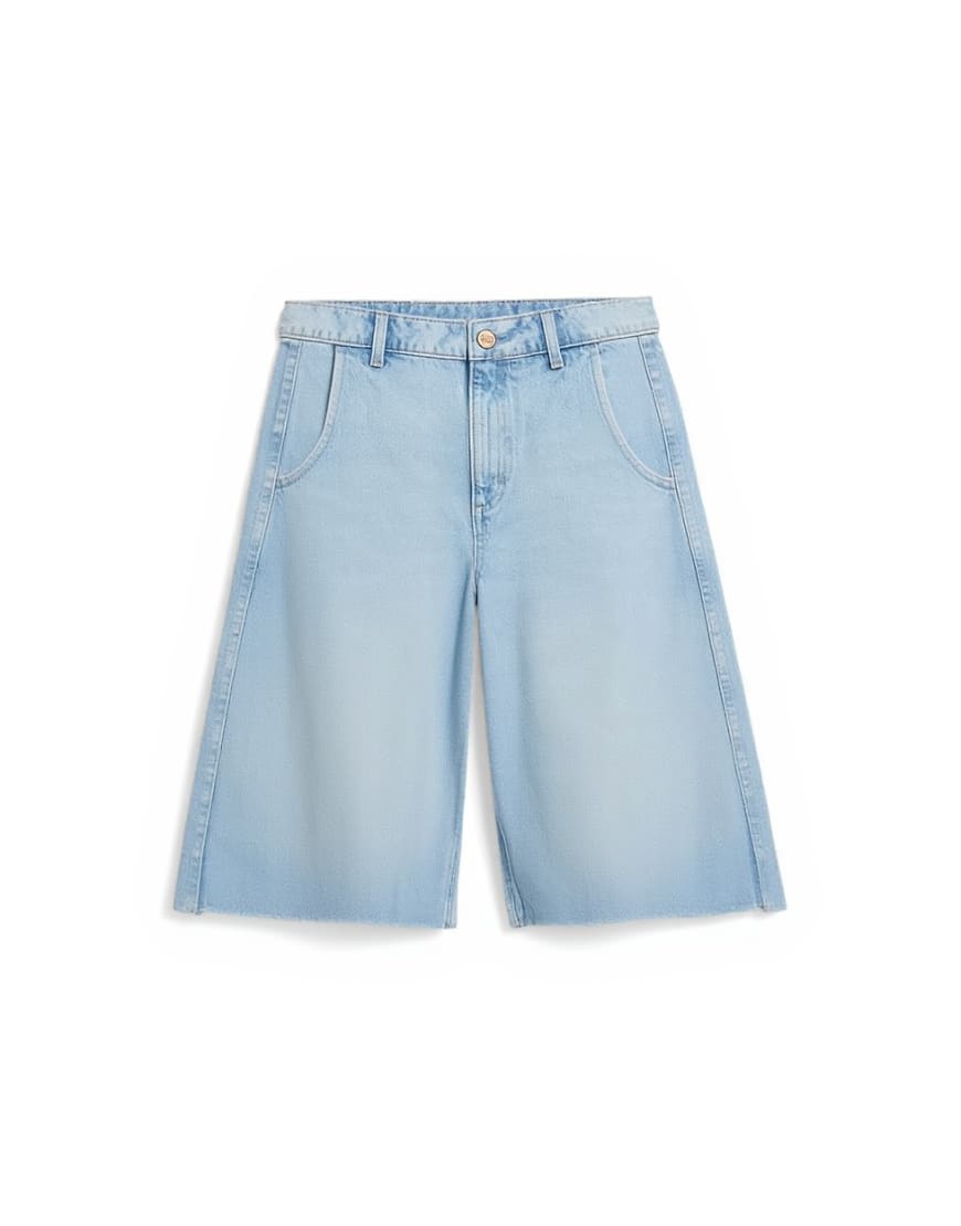 Topshop denim barrel jort in bleach