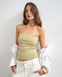 Topshop bandeau in khaki