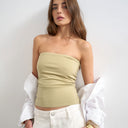 Topshop bandeau in khaki