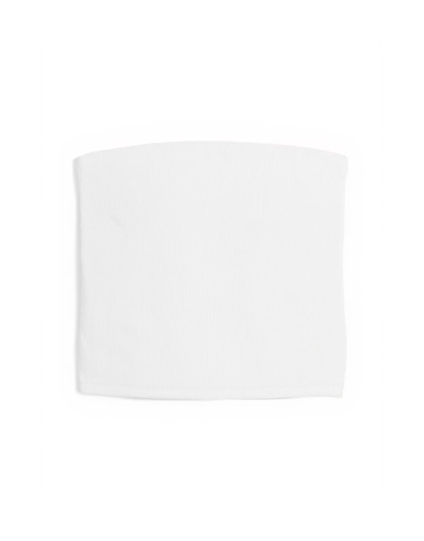 Topshop bandeau in white