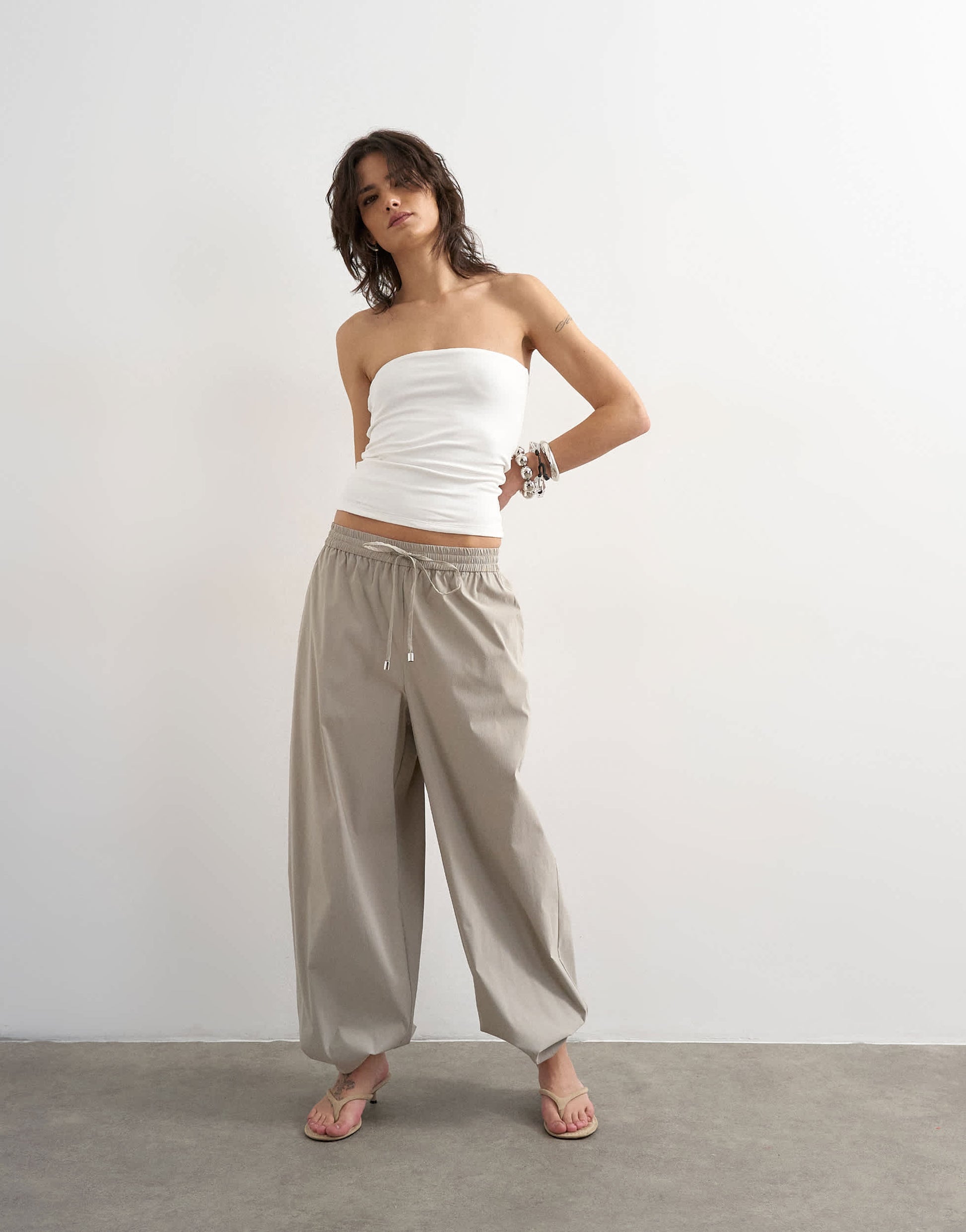 Topshop bandeau in white