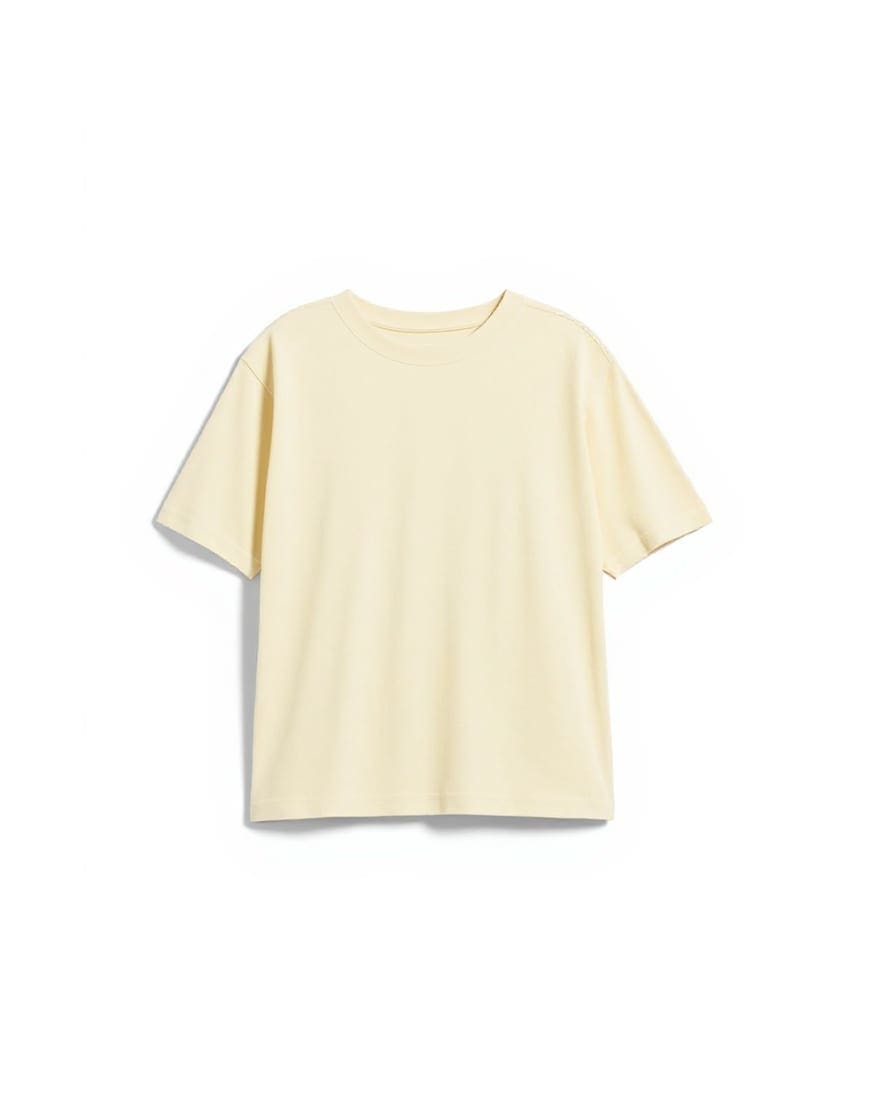 Topshop shrunken everyday tee in buttermilk