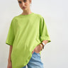 Topshop oversized drop shoulder tee in light green