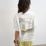 Topshop Amalfi graphic tee in ecru