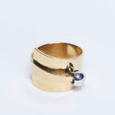 Topshop Ryan waterproof stainless steel wrap ring in gold
