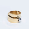 Topshop Ryan waterproof stainless steel wrap ring in gold