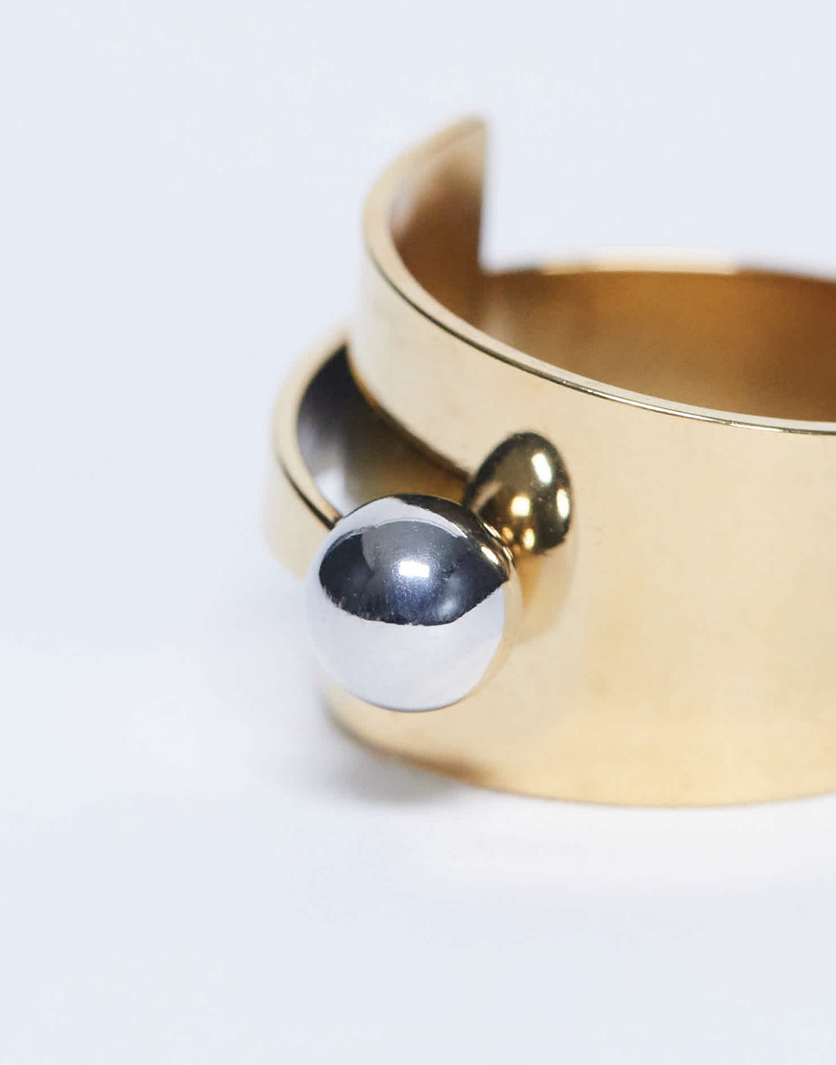 Topshop Ryan waterproof stainless steel wrap ring in gold