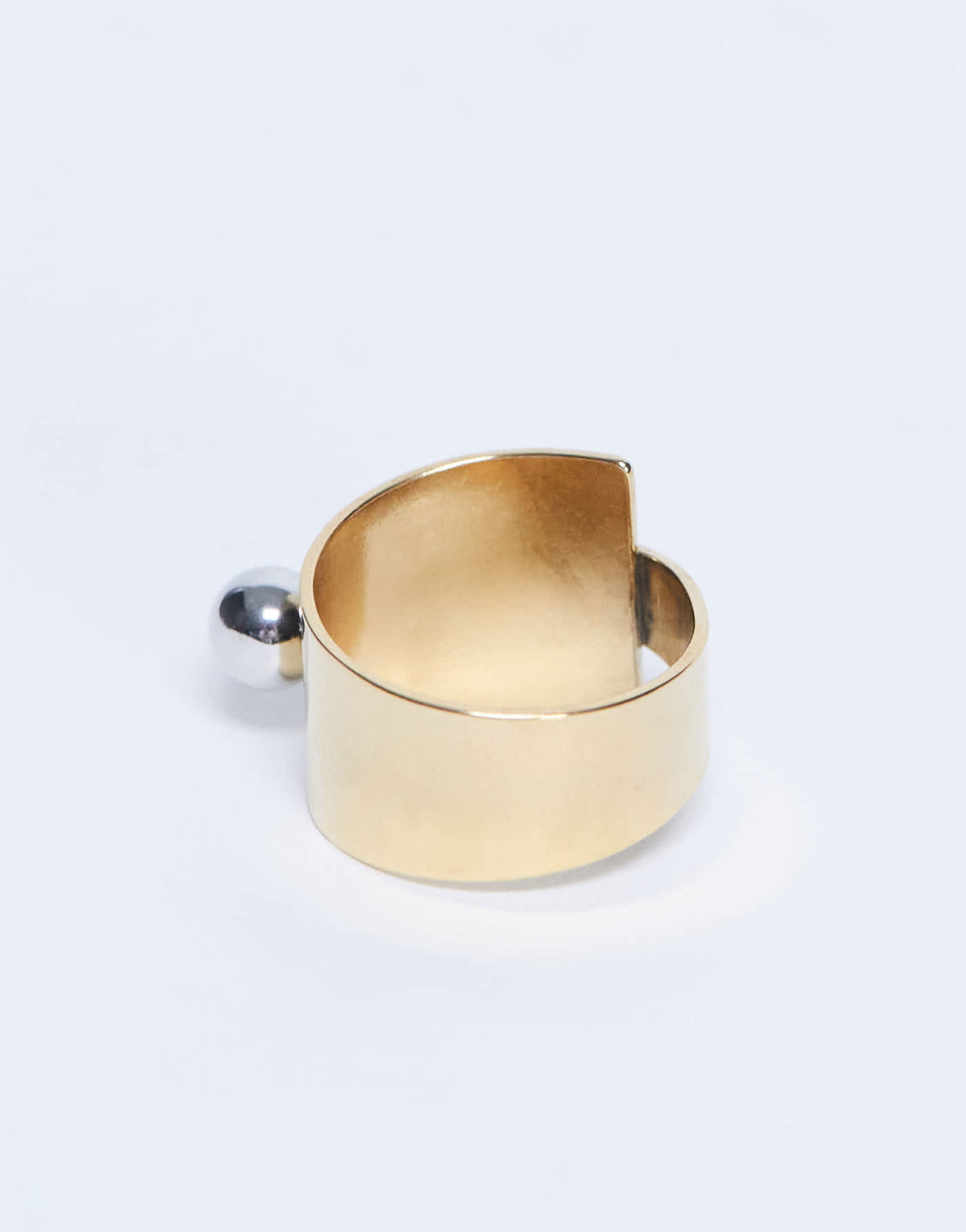 Topshop Ryan waterproof stainless steel wrap ring in gold