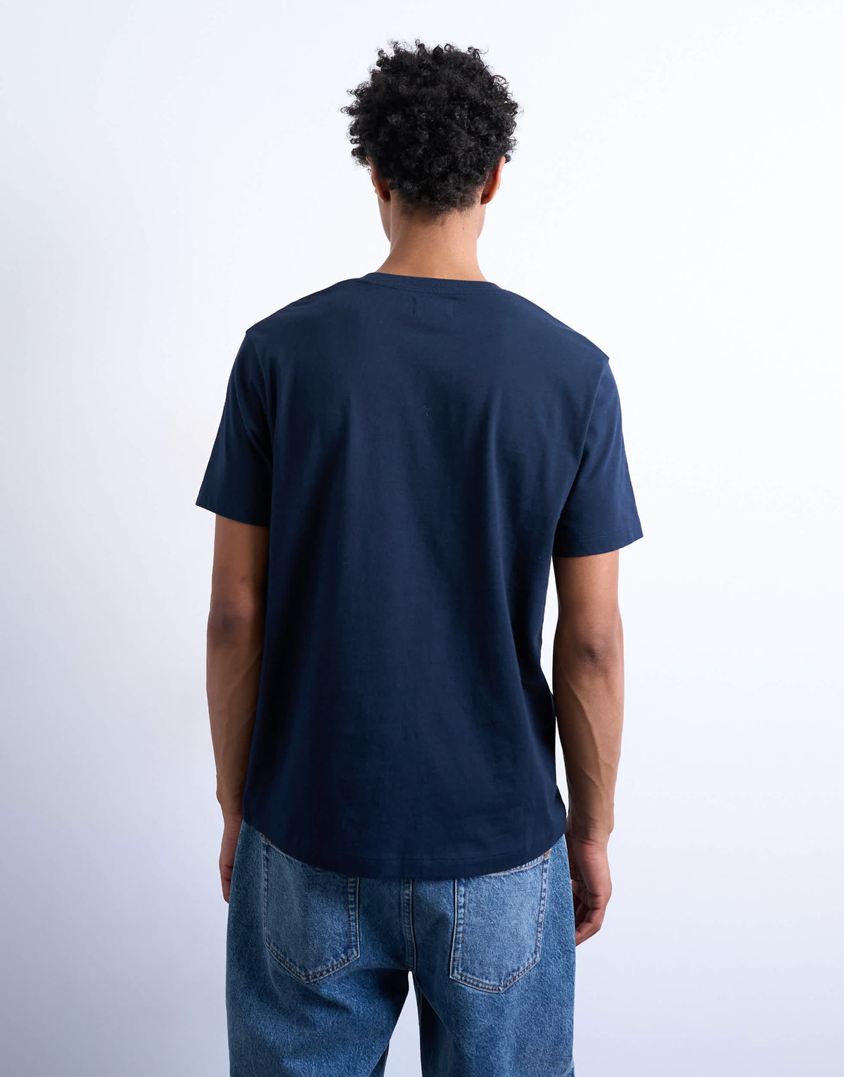 Topman classic fit t-shirt in navy 