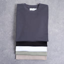 Lot de 5 t-shirts coupe décontractée Topman, noir, blanc, beige, sauge et anthracite