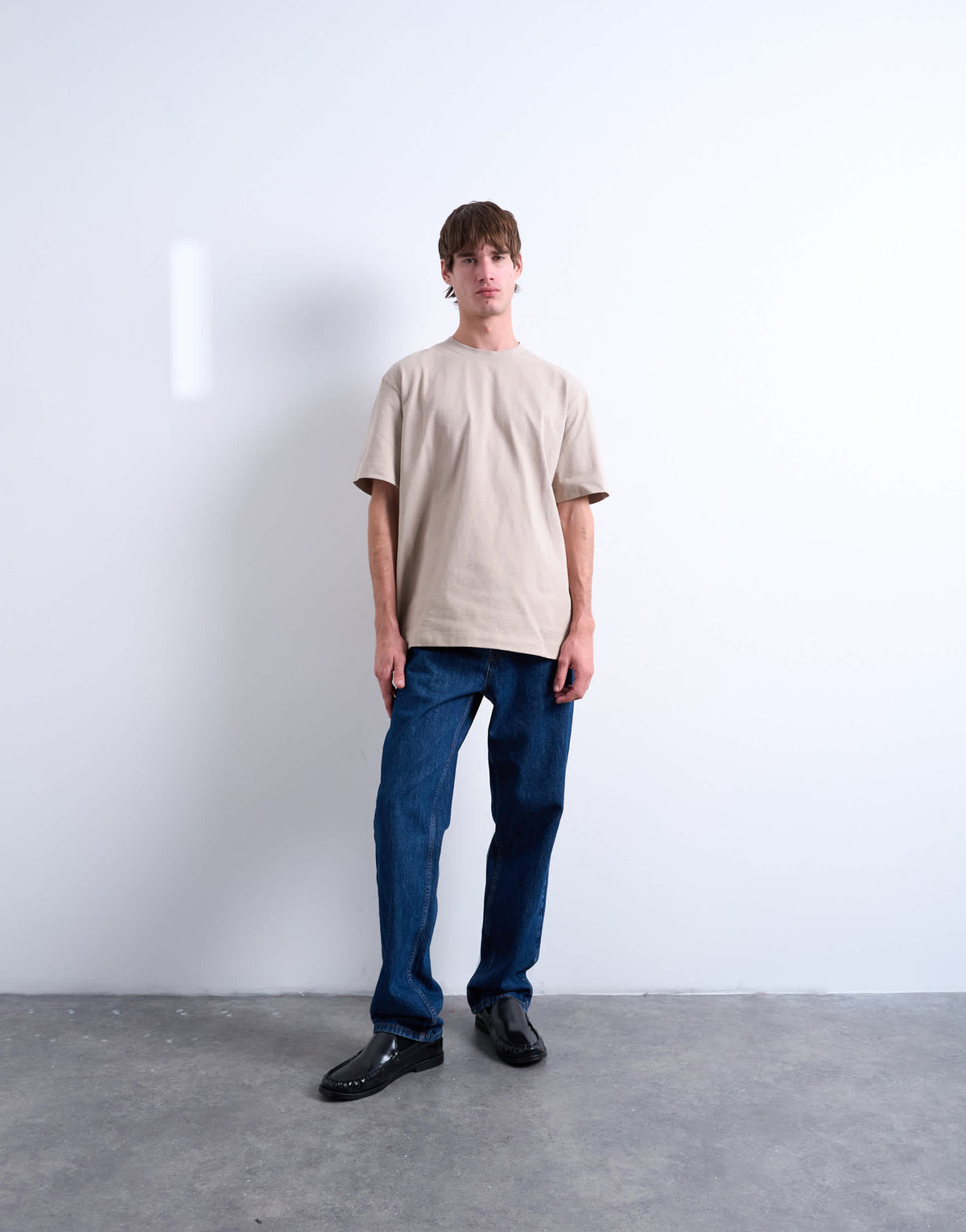 Topman 5 pack relaxed fit t-shirt in black, white, beige, sage and charcoal 