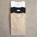 Topman 3 pack relaxed fit t-shirt in white, chocolate and stone 