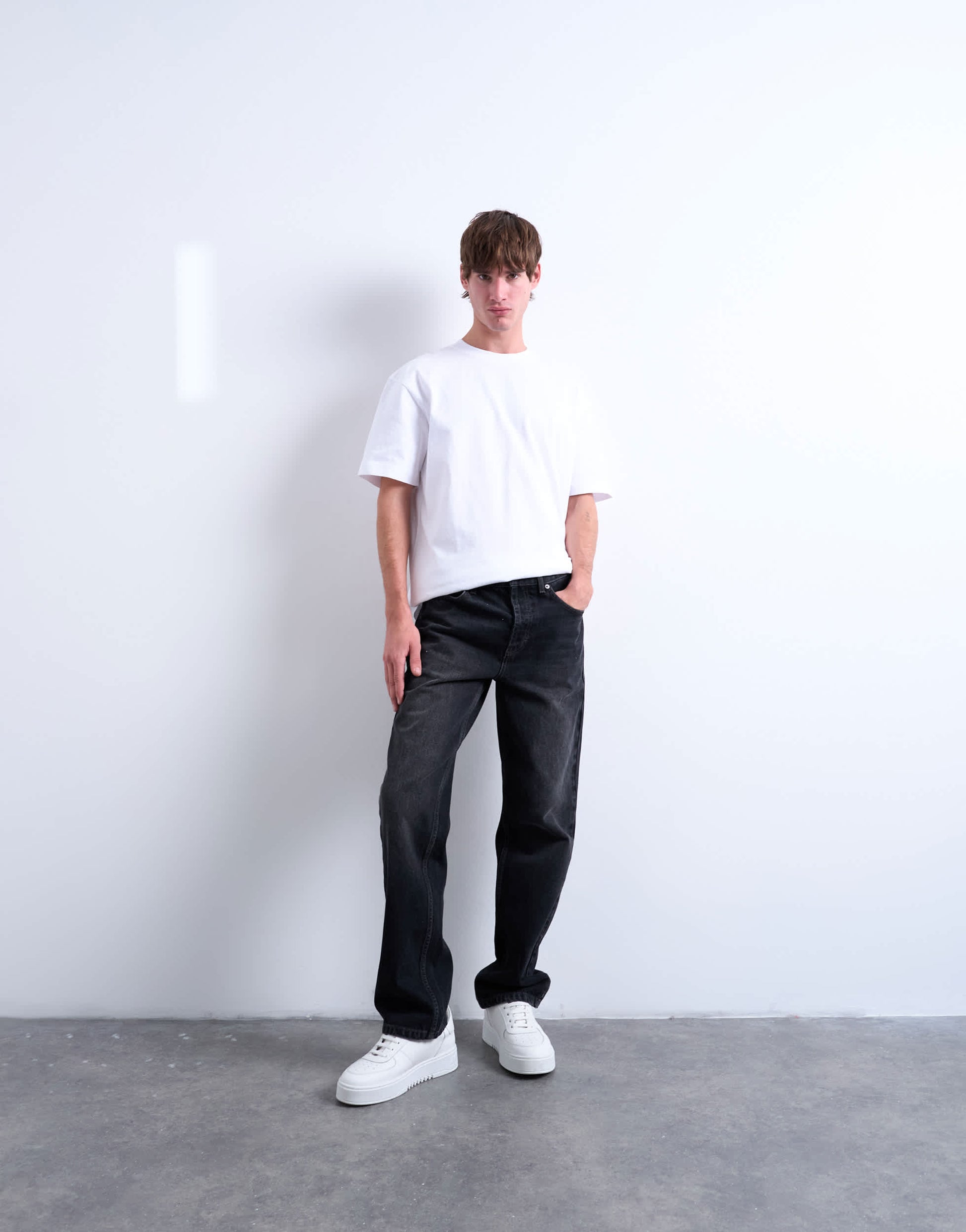 Topman 3 pack relaxed fit t-shirt in white, chocolate and stone 