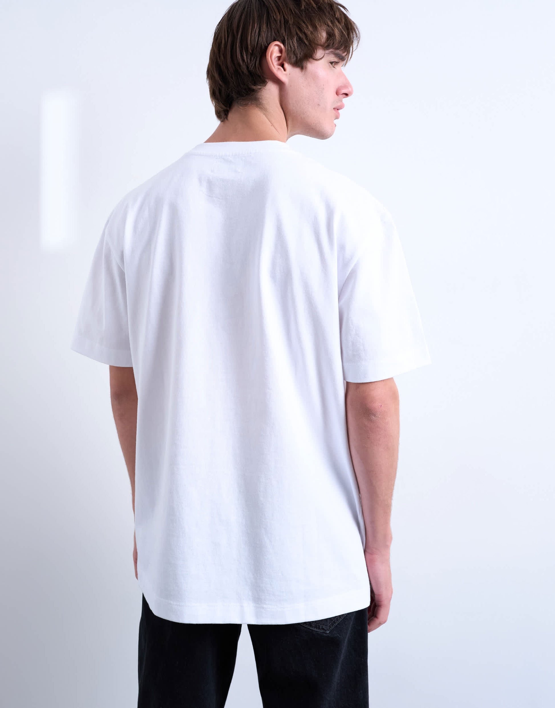 Topman 3 pack relaxed fit t-shirt in white, chocolate and stone 