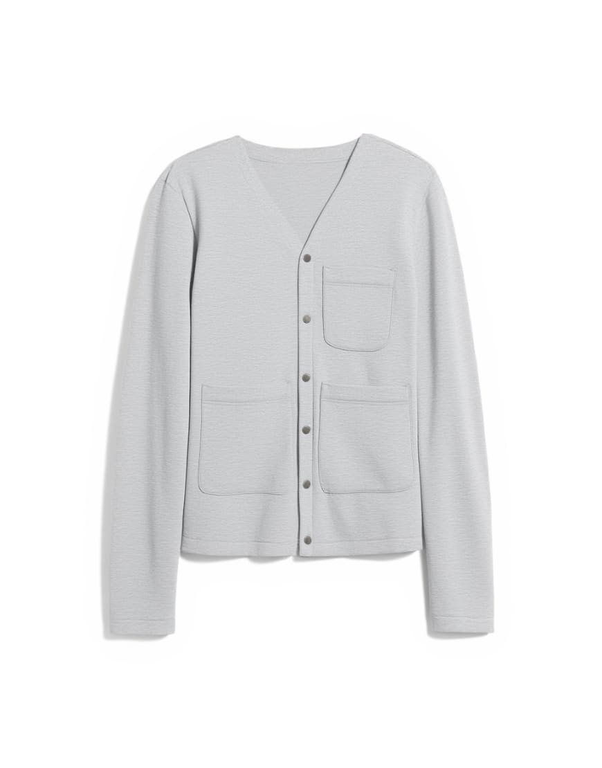 Topman oversized fit jersey cardigan in grey