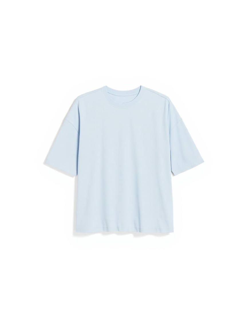 Topman boxy fit t-shirt in washed blue