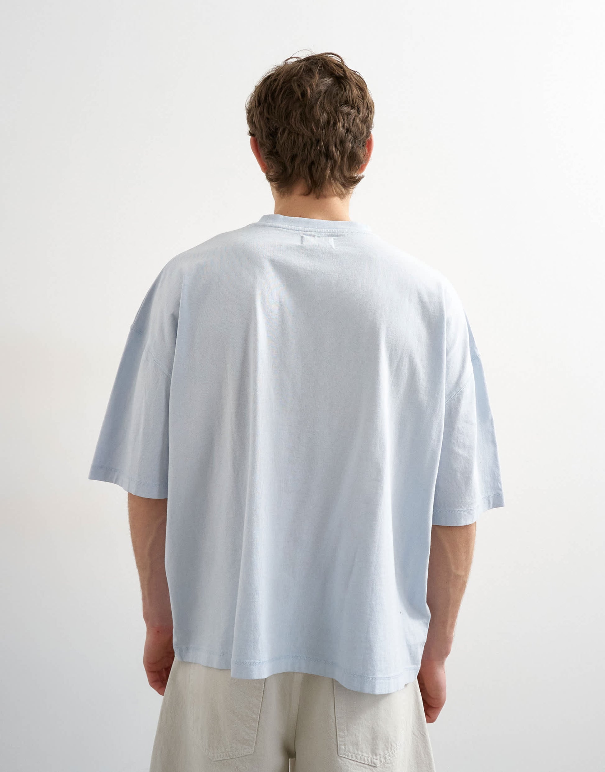 Topman boxy fit t-shirt in washed blue