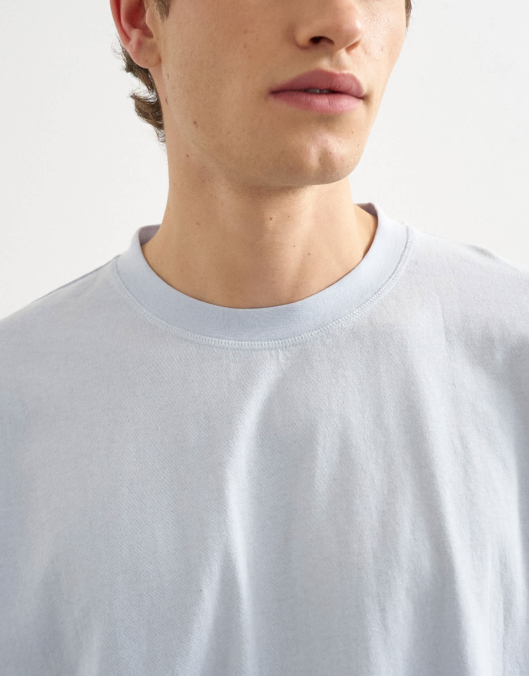 Topman boxy fit t-shirt in washed blue
