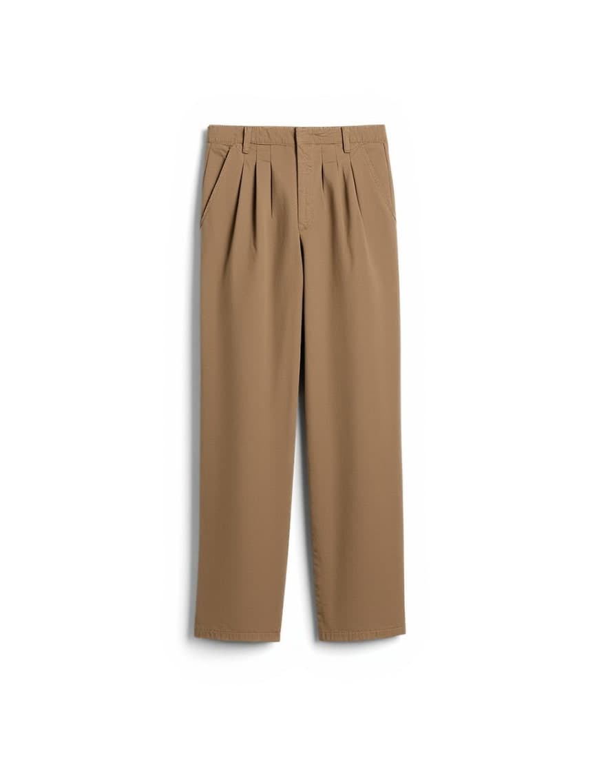 Topshop utility pintuck chino trouser in tan