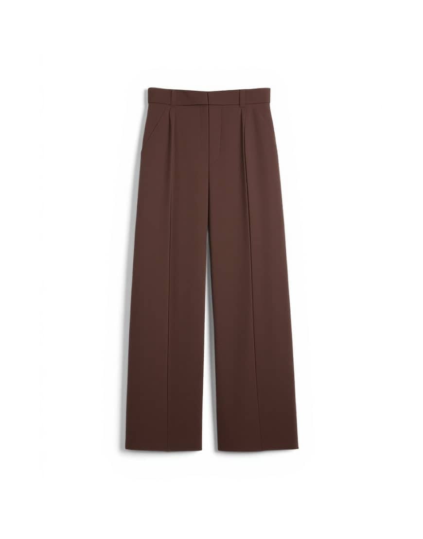 Topshop co ord double tailored trouser in chocolate