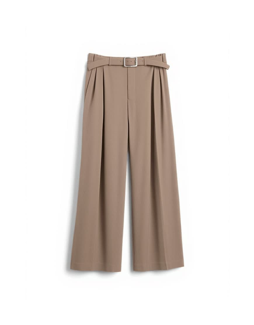 Topshop co ord double tailored trouser in beige 