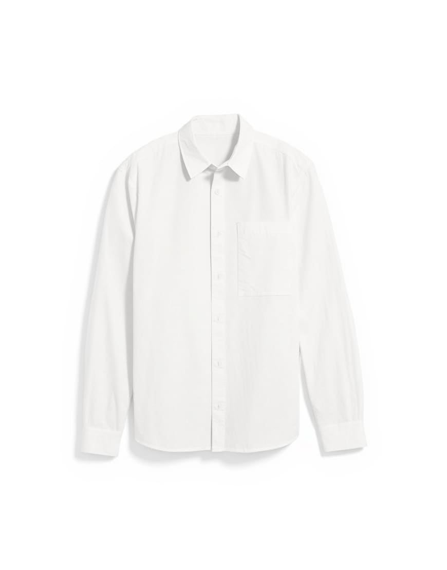 Topman relaxed fit poplin shirt in white
