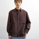 Chemise en popeline coupe décontractée Topman marron
